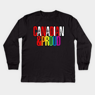 Canadian & Proud Kids Long Sleeve T-Shirt